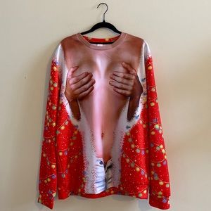 Mens Long Sleeve 2 XL Ugly Christmas Shirt